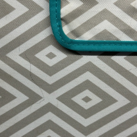 Pottery Barn PB Teen Gear-Up Gray Preppy Diamond Homework Holder Binder Emma - Picture 4 of 10